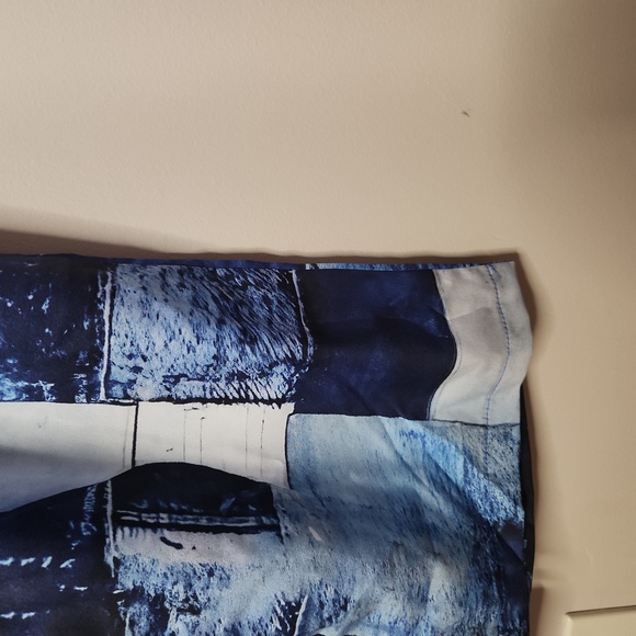 Women's Patchwork Print Street Wear Pants Size XL - Picture 6 of 8